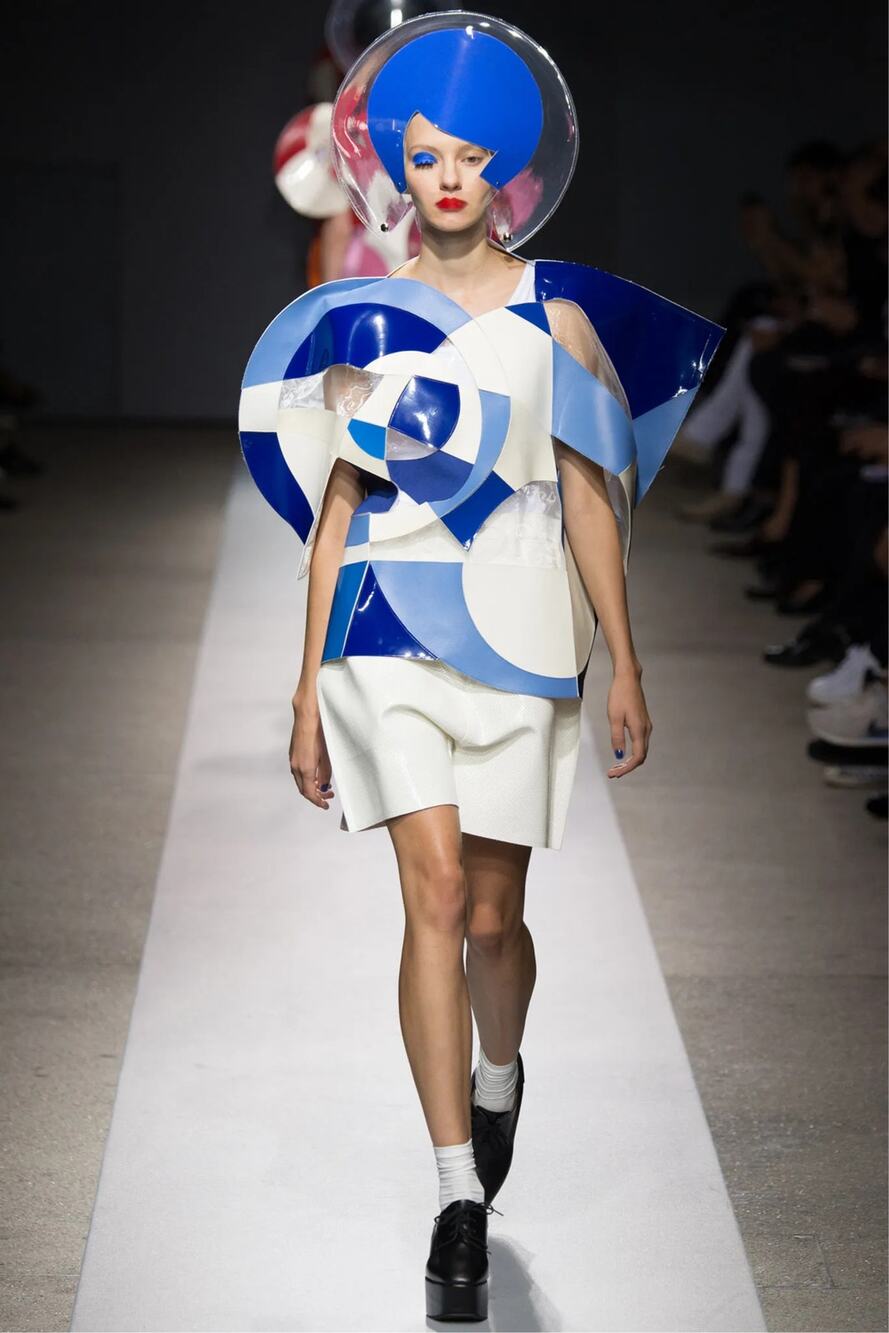 Junya Watanabe COMME des GARÇONS SS 2015 Geometric Mixed-Media Panel Top